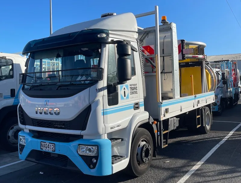 Reverse camera system repaired on an ITC traffic truck by Supreme Auto Electrix